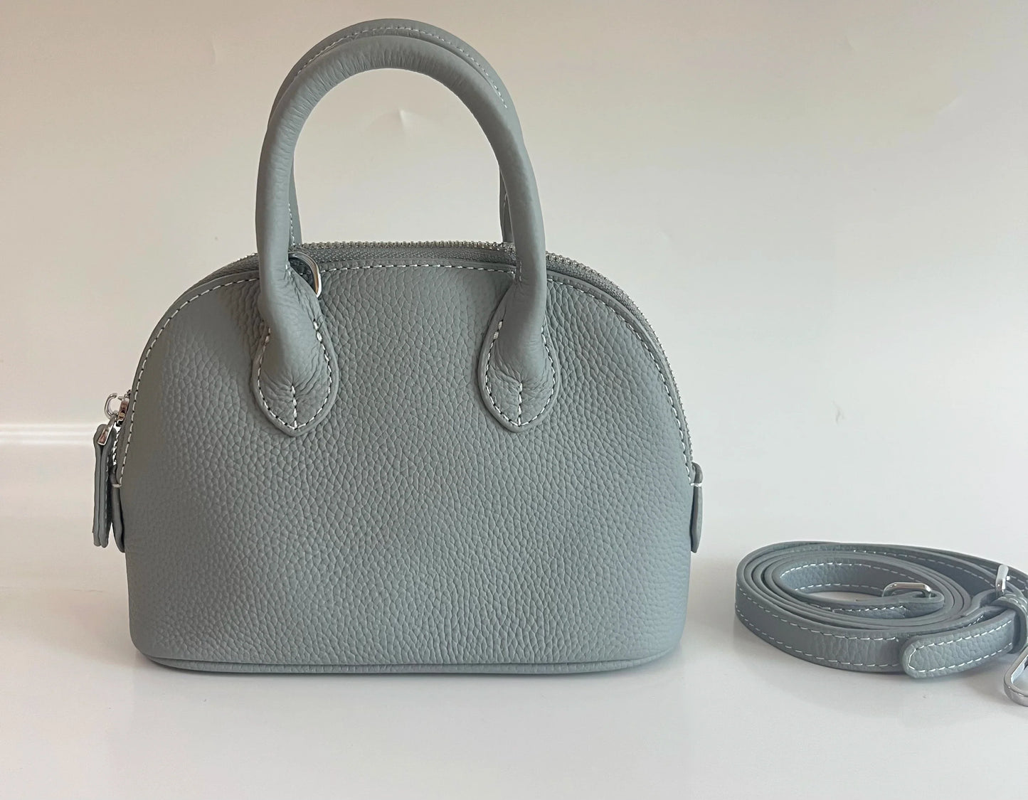 Shell Bag Women's Messenger Bag | Cow Leather Simple Shoulder Bag & Fashion Ladies Classic Handbag (Small Mobile Phone Crossbody Bag)