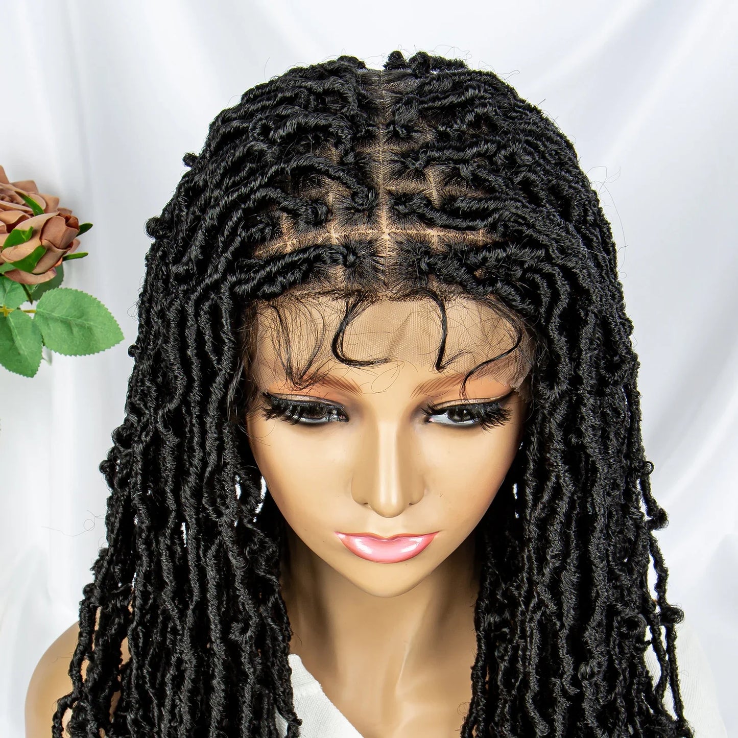 Faux Locs & Dreadlocks Braided Wig | Full Lace Front | Baby Hair | African Inspired
