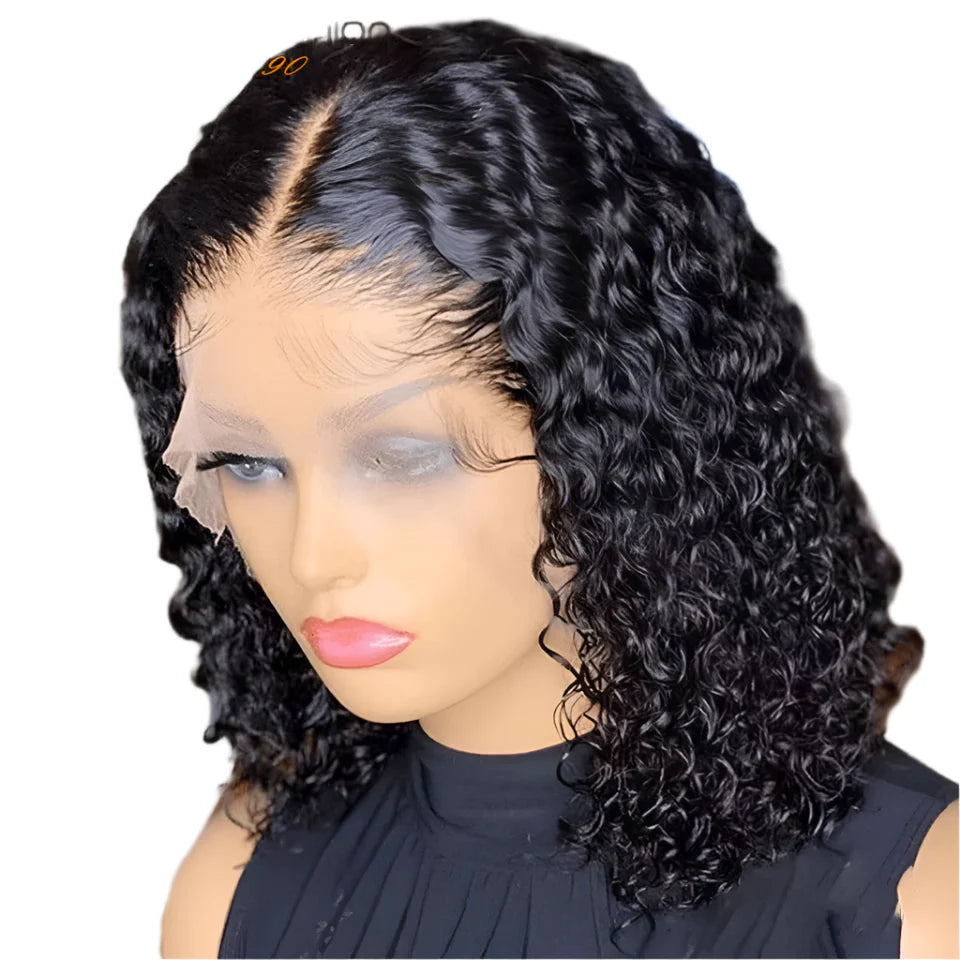 12A Glueless Water Wave Bob Wig | 180% Density Ready-to-Wear T-Part Lace Front (On Sale)