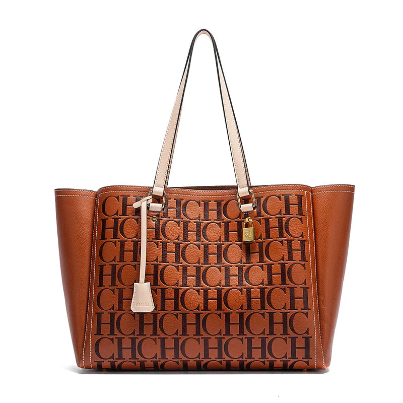New Embossed Handbag | Large Capacity Commuter Bag for Women's Travel (Stylish & Spacious Tote)