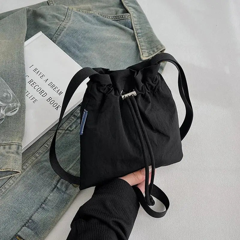 Nylon Crossbody Bag Soft Mini Phone Wallet | Multifunctional Square Shoulder Bag & Canvas Purse Messenger Bag