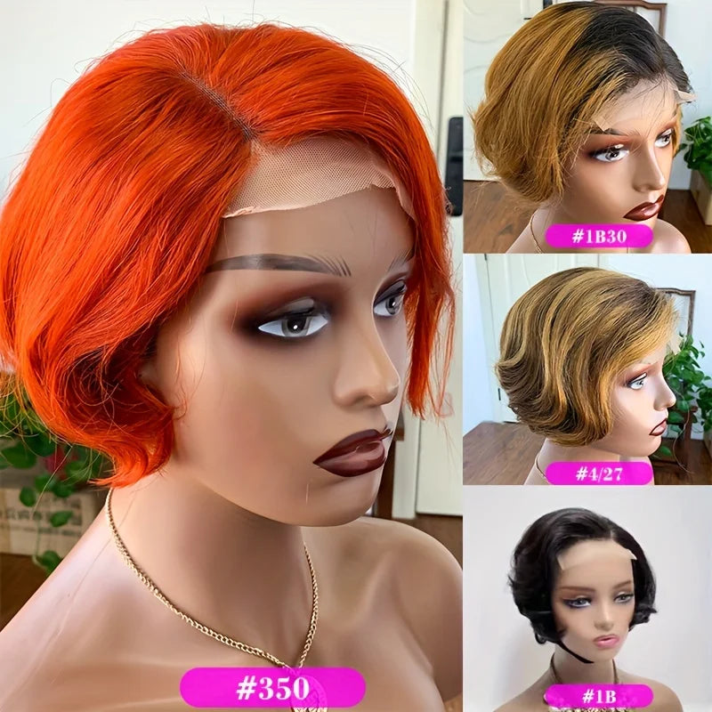 Pixie Cut Human Hair Lace Front Wig | 4x4 HD Closure | Pre-Plucked