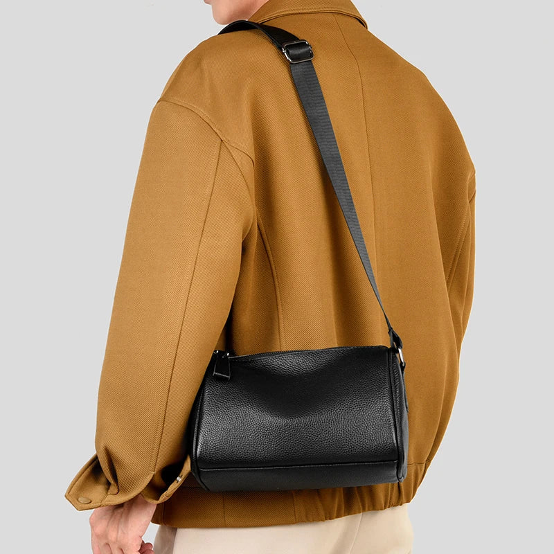 100% Genuine Leather Casual Men's Messenger Bags | Luxury Brand Male Crossbody & Shoulder Bags (Fashion)