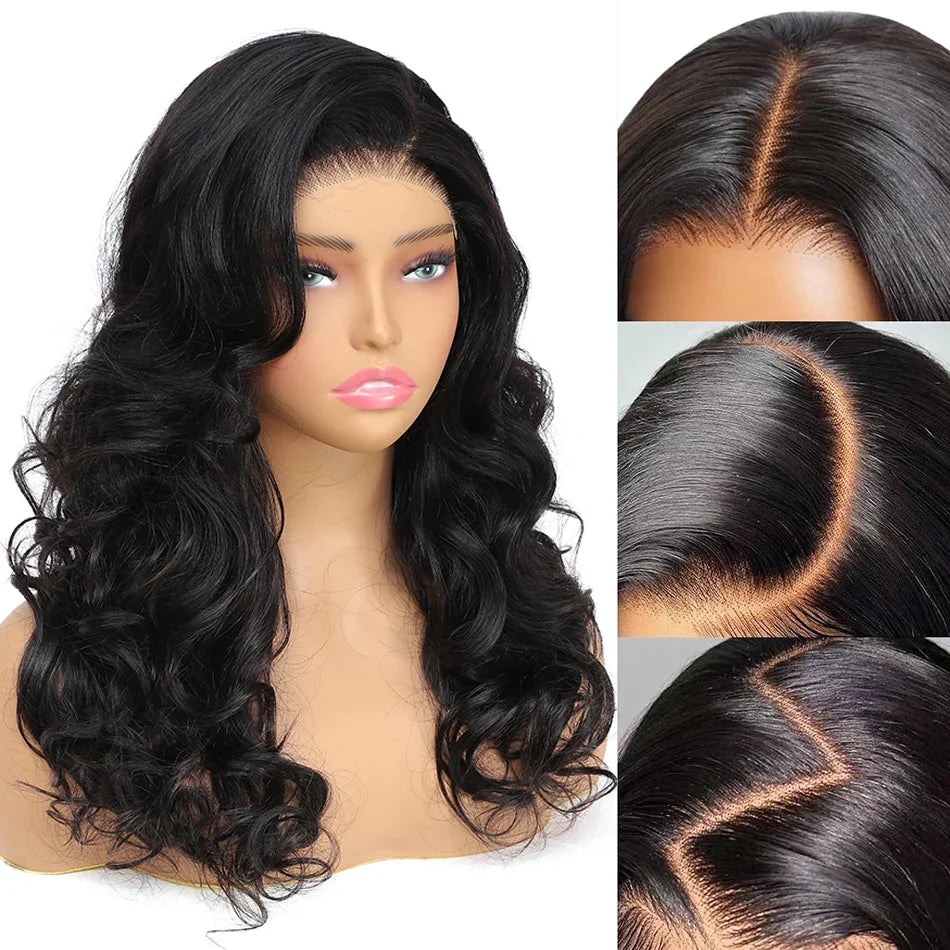 100% Indian Hair | Remy Wear and Go | Glueless | Human Hair | Pre Plucked | Pre Cut | Bouncy | Loose | Body Wave | Lace Front Wigs