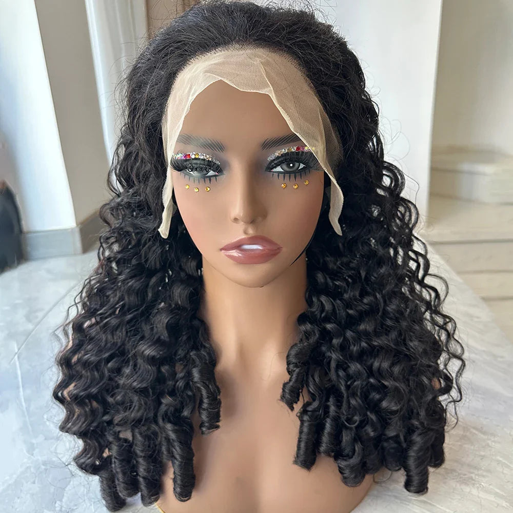 Burmese Curly HD Lace Frontal Wig | 12A Brazilian Remy Hair | 200% Density
