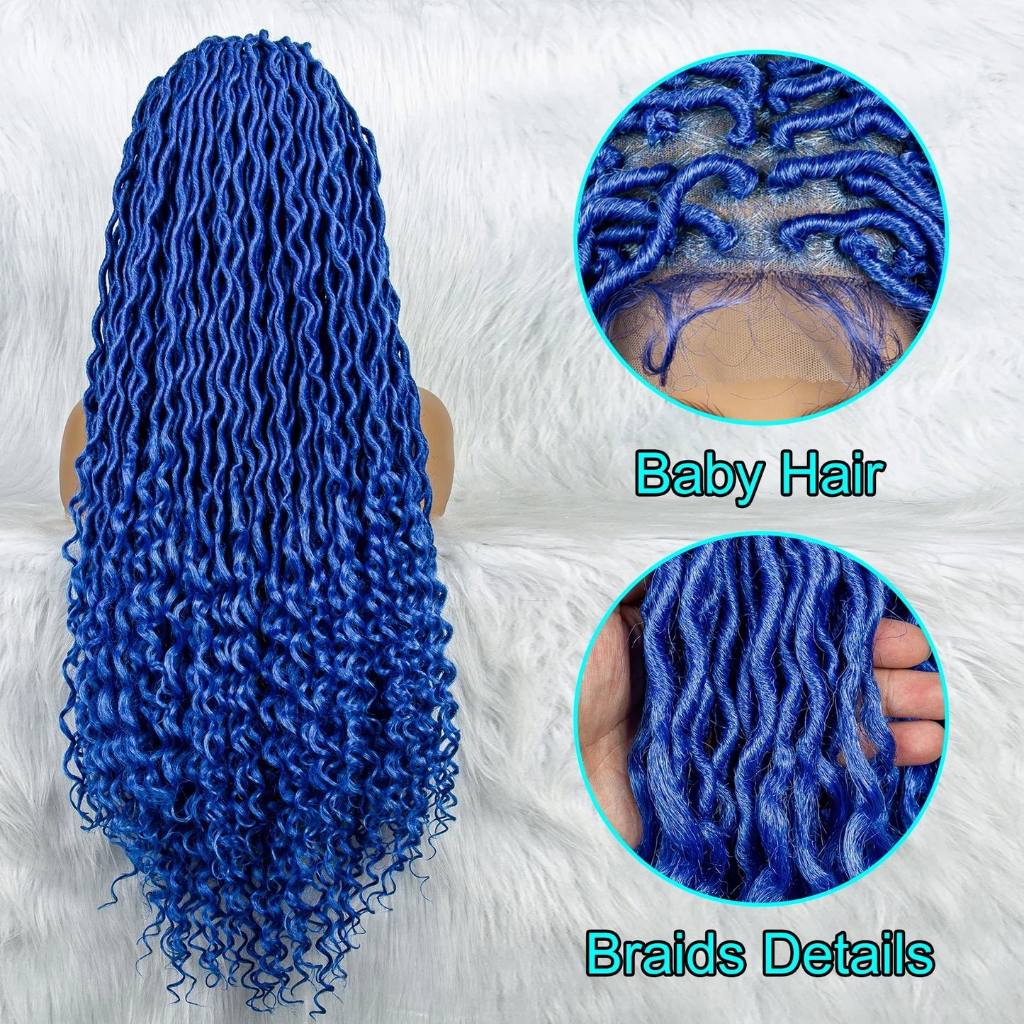 Braided Wig with Lambswool Curls | Transparent Full Lace Front