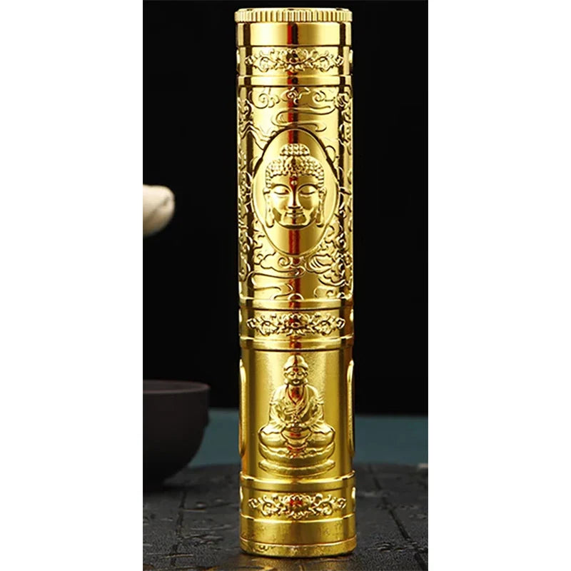 Retro Dragon Metal Cigarette Case Holds 5 Cigarettes Relief Craft Buddha Smoking Box Waterproof Tobacco Accessories for Men