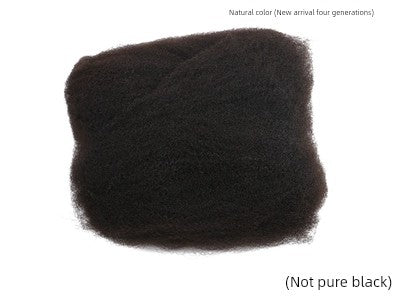 Reggae African Black Dreadlocks | 65cm South Korea Protein Filament Dreadlocks (Human Hair & Synthetic Blend, Bleaching & Dyeing)