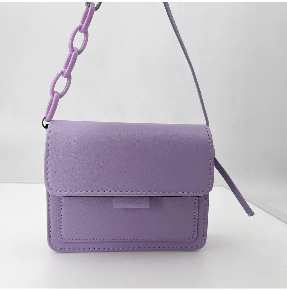 Fashion Brand Women's Small Crossbody Bag | Lightweight PU Leather Messenger Bag (Flap Handbag Purse, Summer Travel Bag for Female)