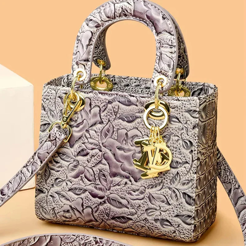 Brand Retro Ladies Handbag | High Quality PU Leather Shoulder Messenger Bag (Large Capacity Simple Commuter Bag for Women)