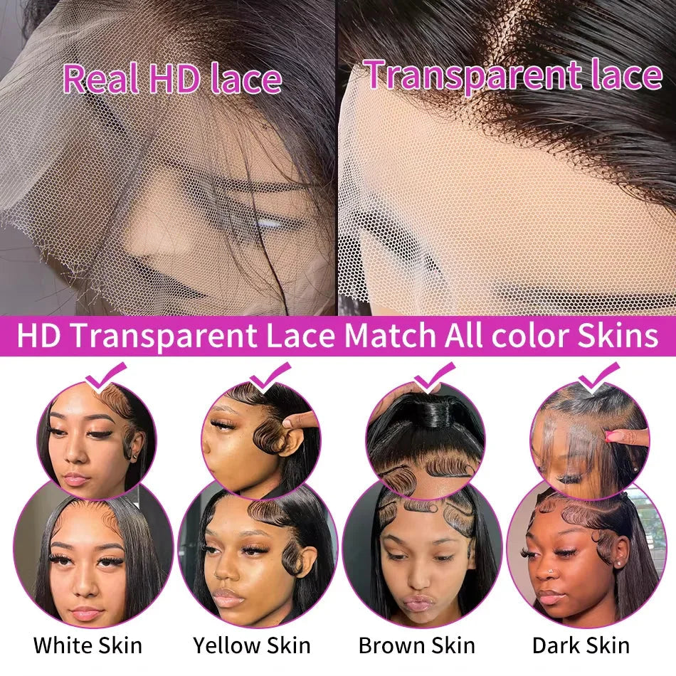 12A Brazilian Hair 36/40 Inch Body Wave 13x4 HD Lace Frontal Wig | Glueless | 100% Raw Human Hair | Ready to Wear