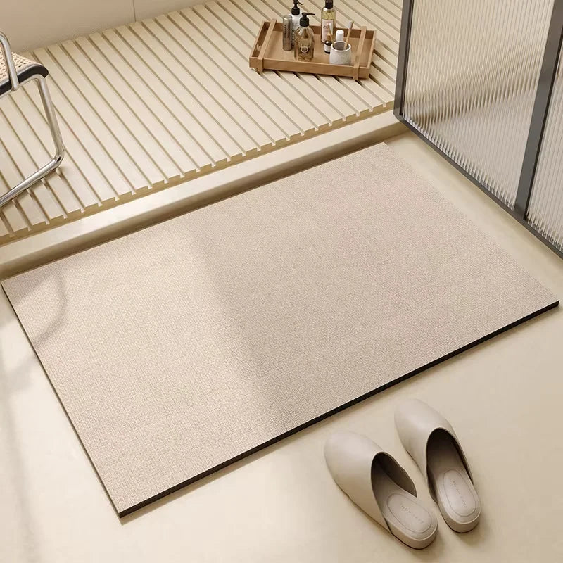 VIKAMA Diatomaceous Earth Bathroom Mat Simple Style Household Bathroom Absorbent Mat Foot Mat Carpet Quick Drying Easy To Care