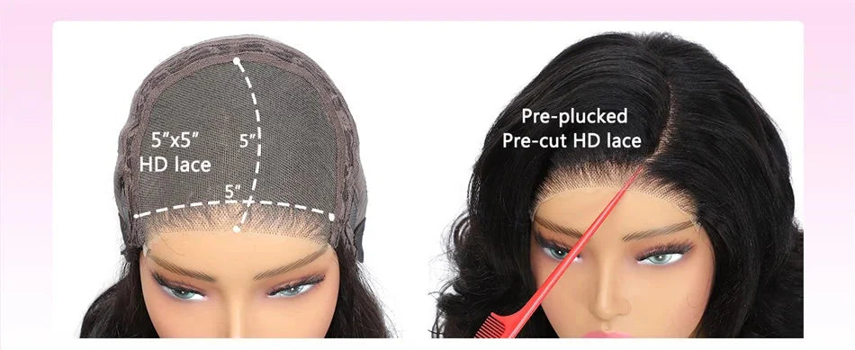 Vietnamese | 100% Raw Hair | Bouncy Loose | Wave | Pre Cut | Glueless | HD | Lace Closure | Wear And Go | 100% Human Hair Wigs