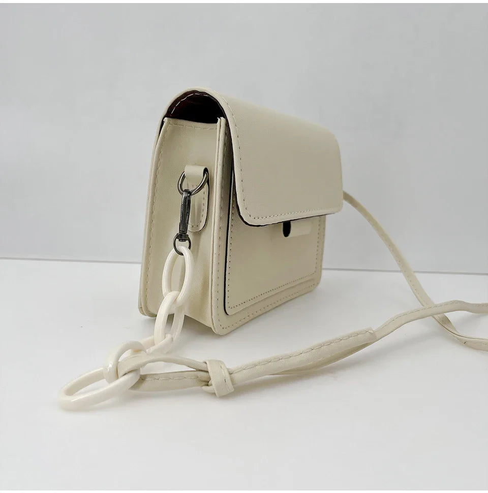 Fashion Brand Women's Small Crossbody Bag | Lightweight PU Leather Messenger Bag (Flap Handbag Purse, Summer Travel Bag for Female)