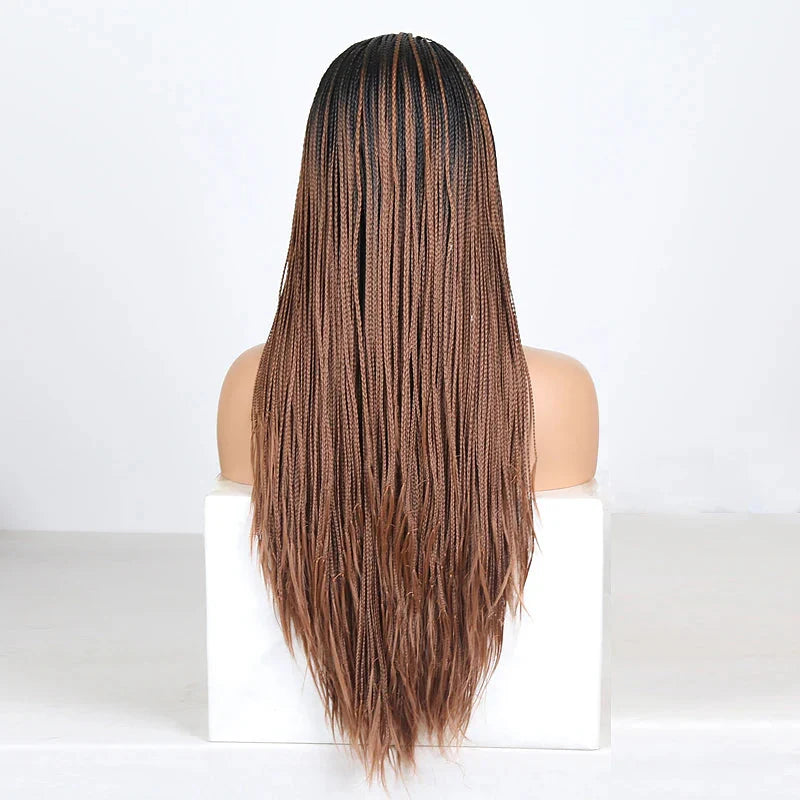 13X4 Lace Wigs for Women | Braided Box Braids Wigs | Synthetic Lace Front Wig | Braiding Wigs Natural Hairline Cosplay