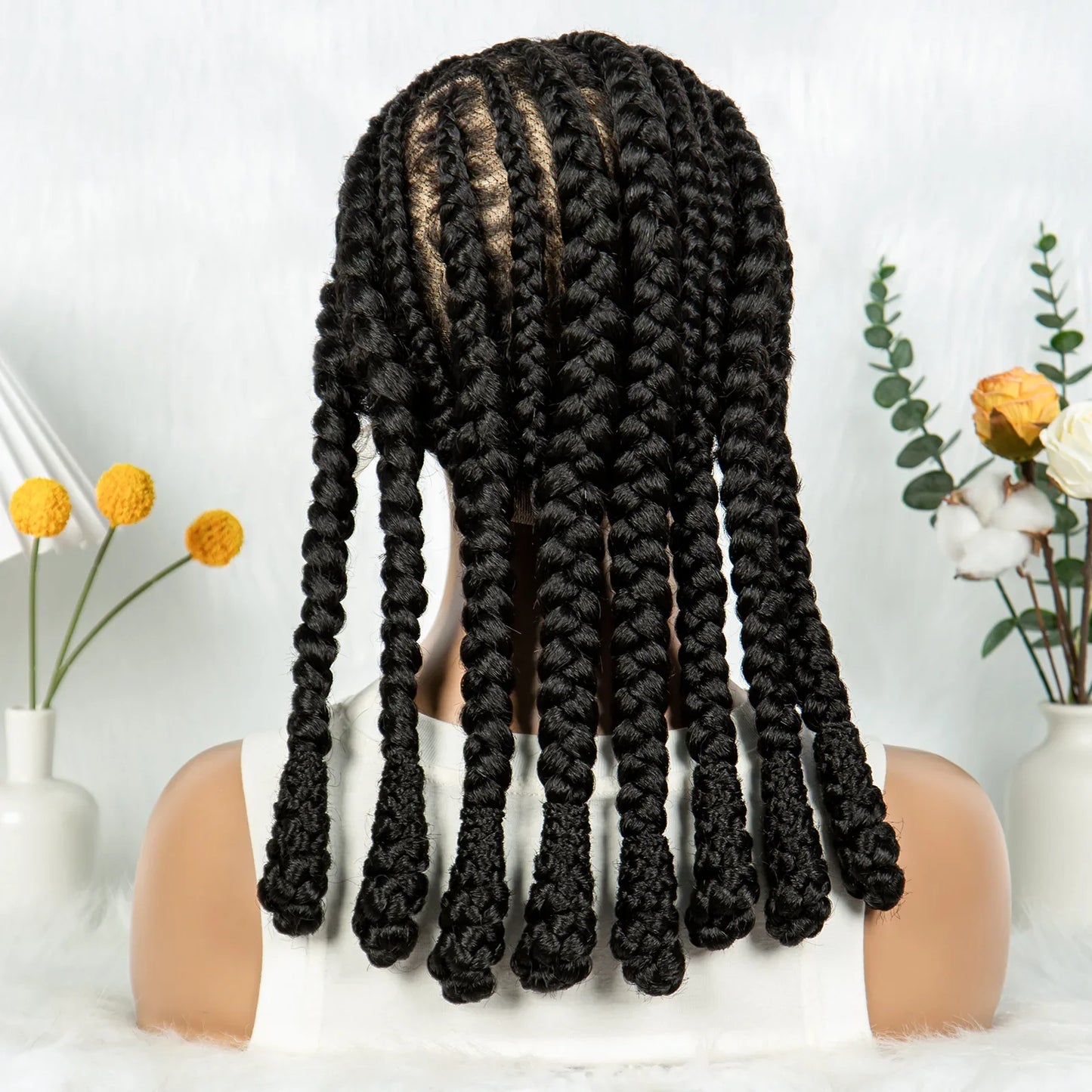 Box Braids Wig Crochet Hair Bohemian Braids Braiding Hair With  Pre-plucked Synthetic Crochet Hair for Women