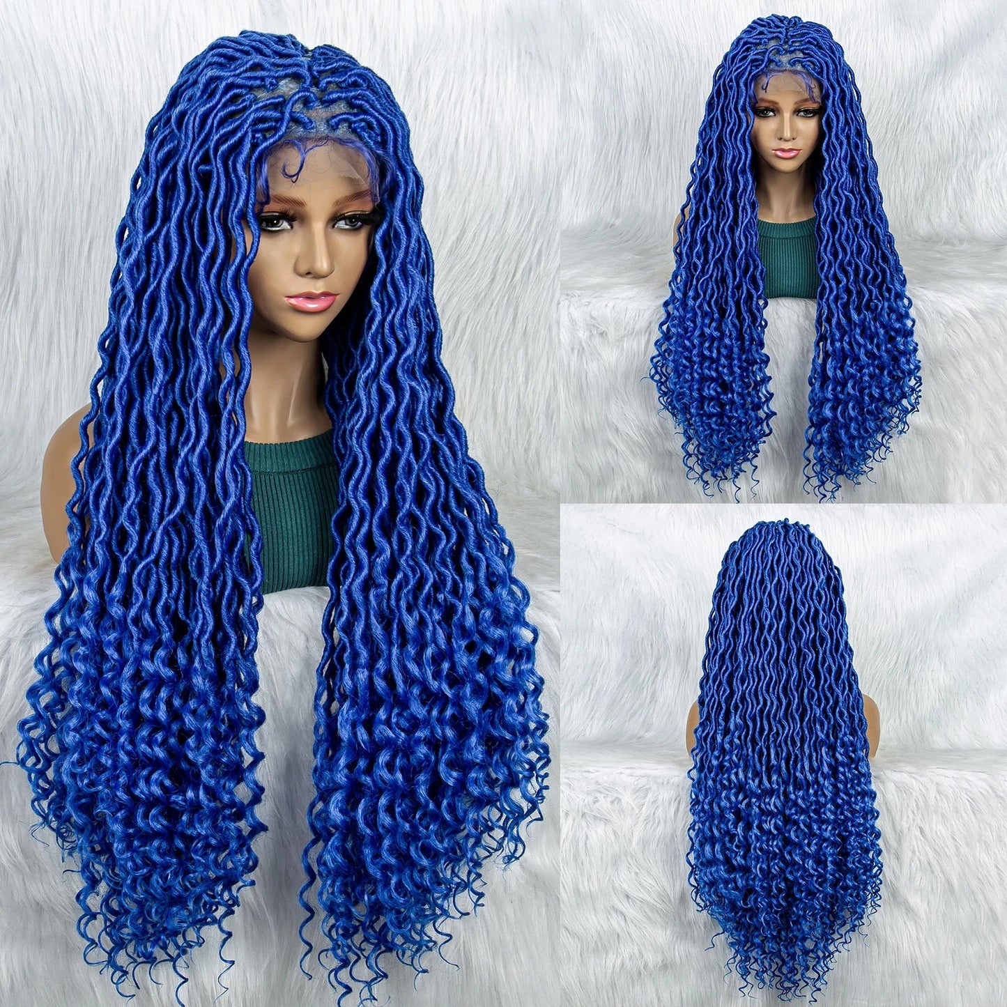 Braided Wig with Lambswool Curls | Transparent Full Lace Front