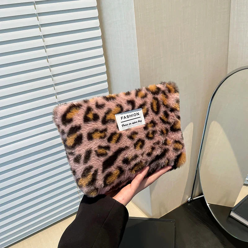 Leopard Print Retro Makeup Bag | Large Capacity Cosmetic Bag & Fashion Portable Storage Bag (Travel Toiletry Bag)