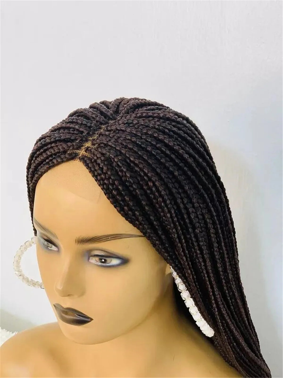 Box Braided Full Lace Wig | Braided Lace Wig for Black Women | Kanekalon Hair