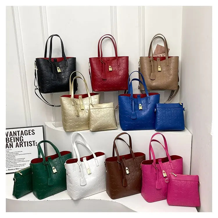 Women's New Large-Capacity Bucket Bag | Winter Fashion Letter Printing Temperament Versatile Messenger Bag