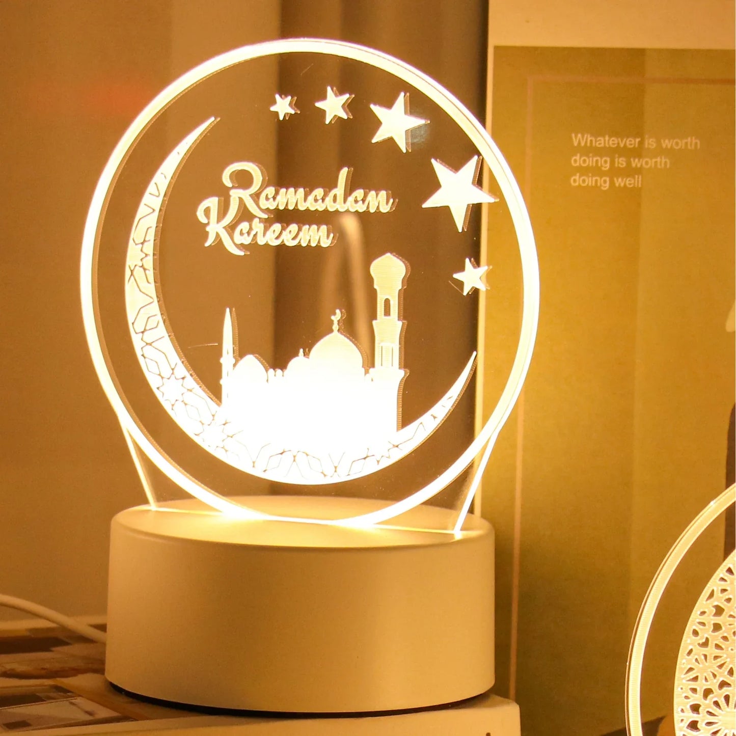 EID Night Light Mubarak Ramadan Decoration For Home 2025 Islamic Muslim Party Decor Ramadan Kareem Happy Eid Al Adha Ramadan