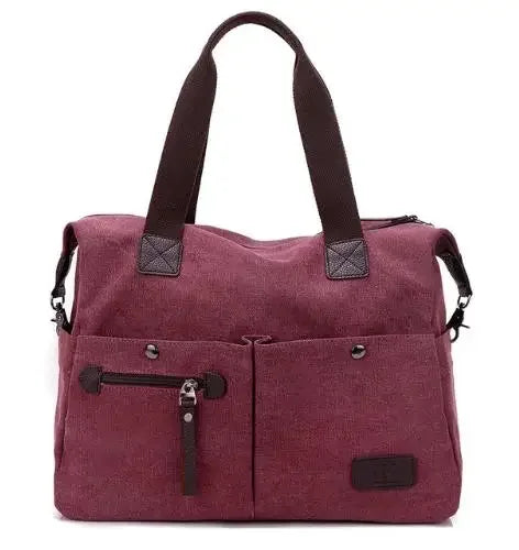 New Arrive Women's Vintage Canvas Messenger Bag | Large Casual Tote Handbag & Crossbody Shoulder Bag for Ladies (Travel Bag)