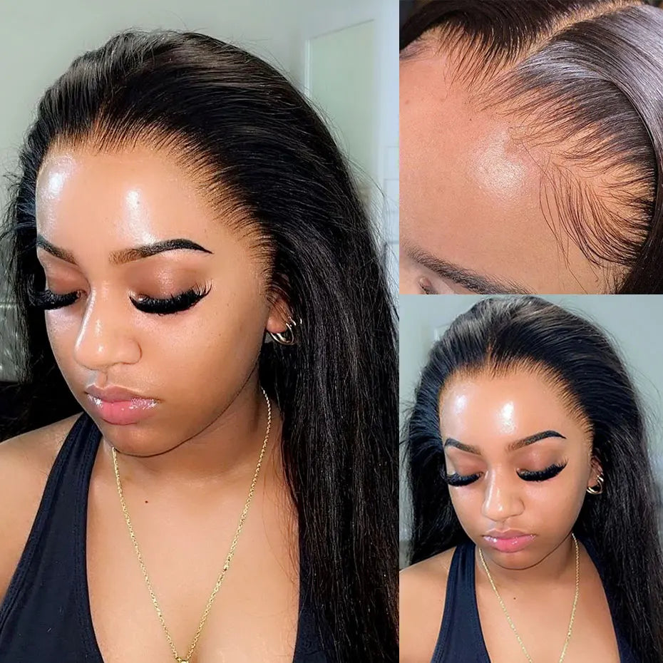 30 Inch Straight HD Lace Frontal Wig | 13x4 Human Hair Remy Wig | Pre-Plucked & Bleached Knots