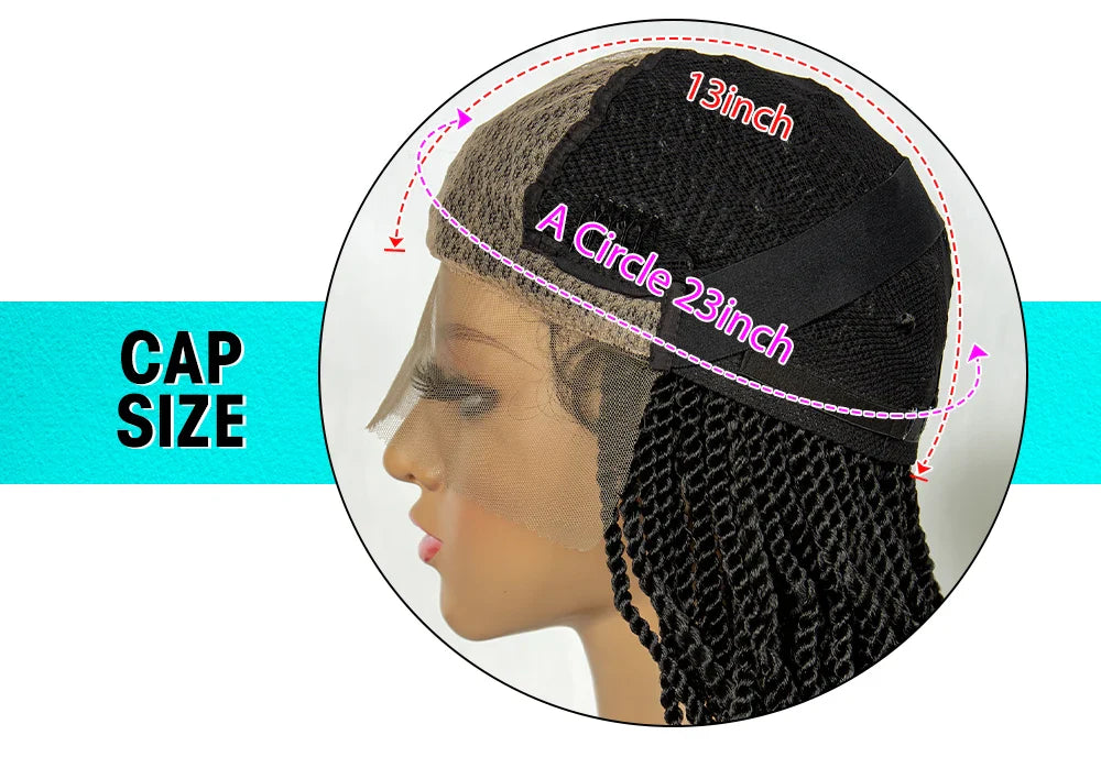 New HD Transparent Full Lace Braided Wig
