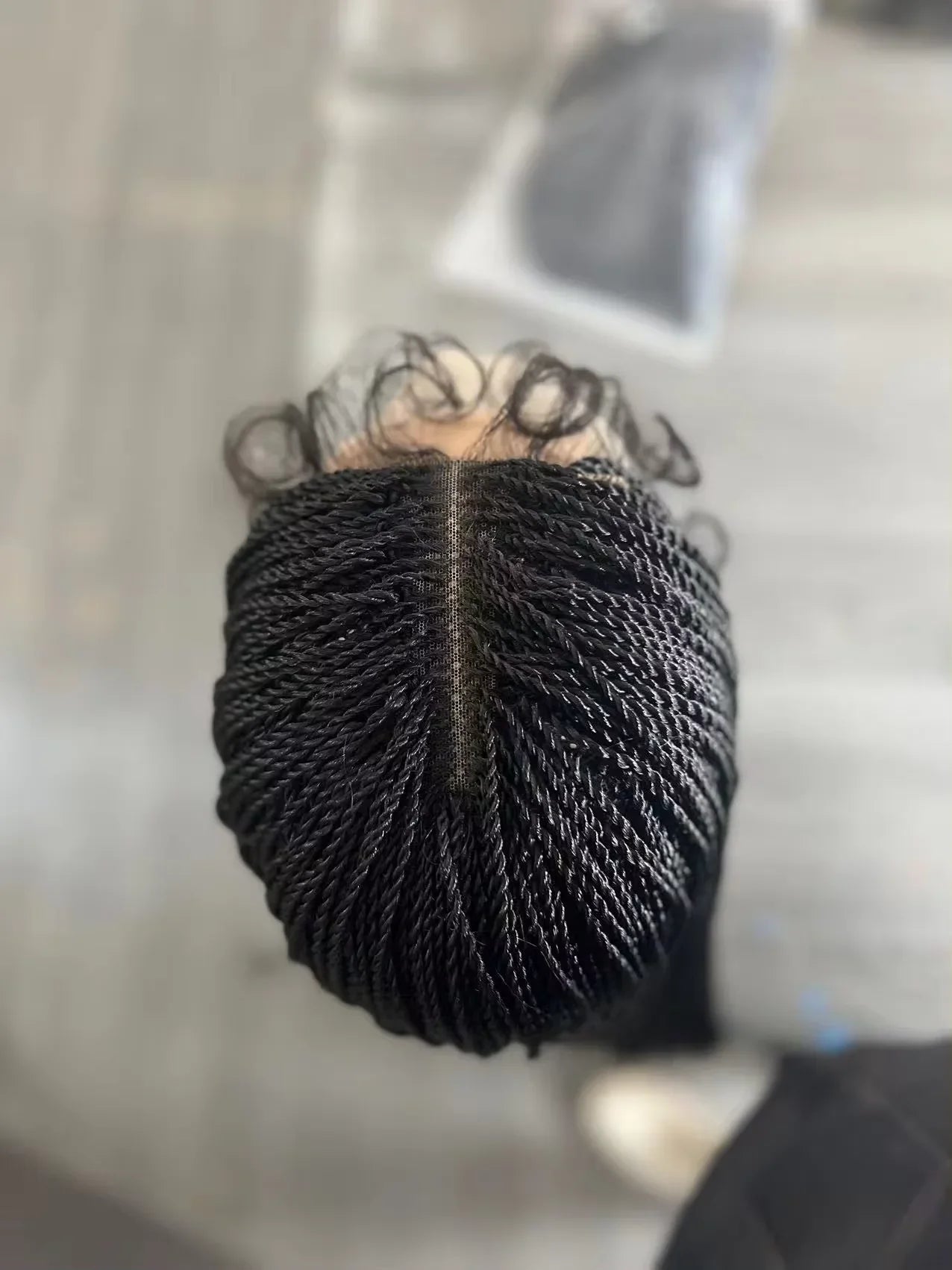Red Micro Braids Box Braids Wig | Cornrow Wig | Synthetic | Passion Twist | For Black Women