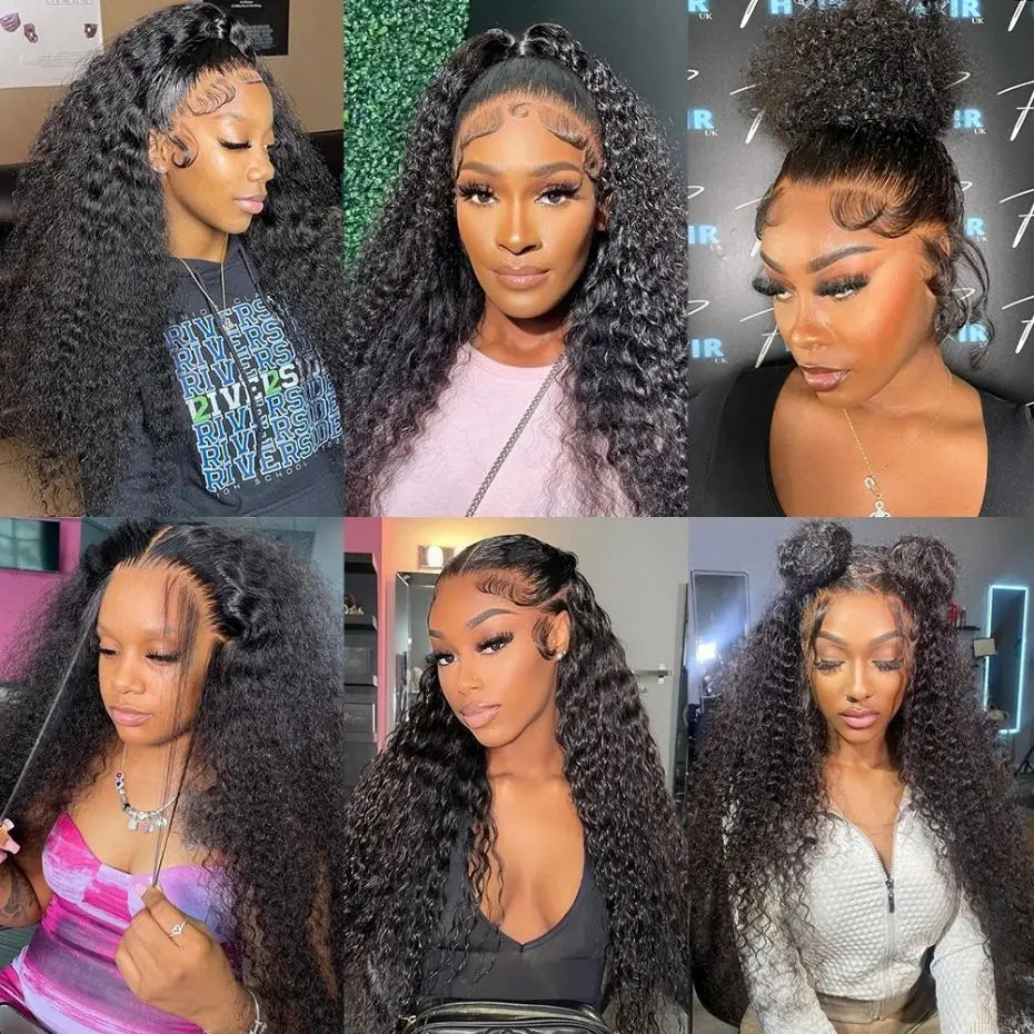 32-36 Inch Deep Wave Lace Front Wig | Brazilian Remy Human Hair | 180% Density