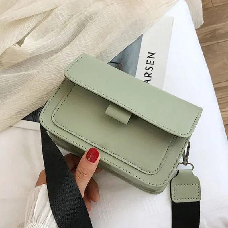 Fashion Brand Women's Small Crossbody Bag | Lightweight PU Leather Messenger Bag (Flap Handbag Purse, Summer Travel Bag for Female)