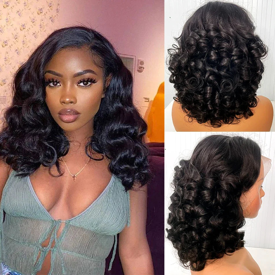 12A Raw Donor Vietnamese Hair 13x4 HD Lace Frontal Wig | 250% Density | Double Drawn | Bouncy Wave | Glueless