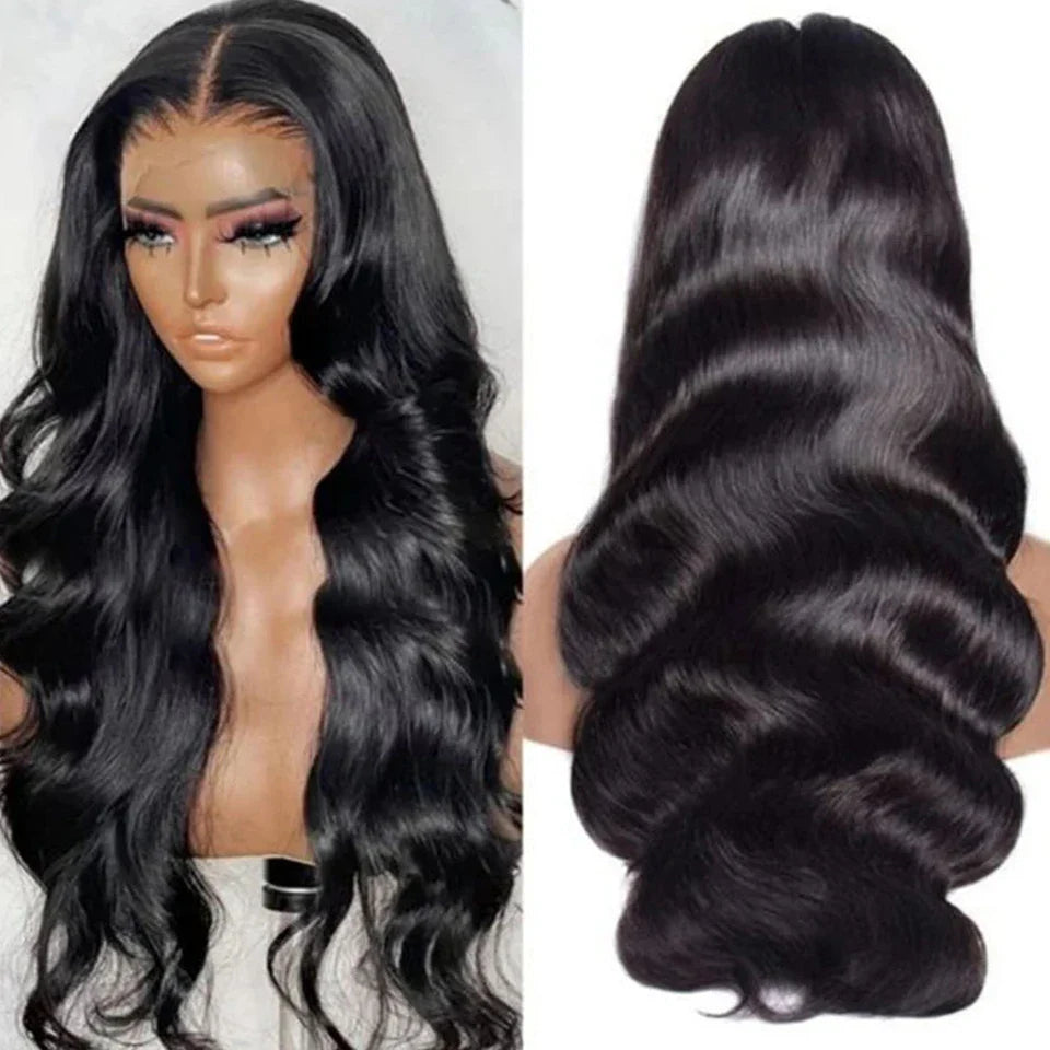Peruvian Body Wave T-Part Lace Wig | Transparent Human Hair (Glueless, On Sale Clearance)