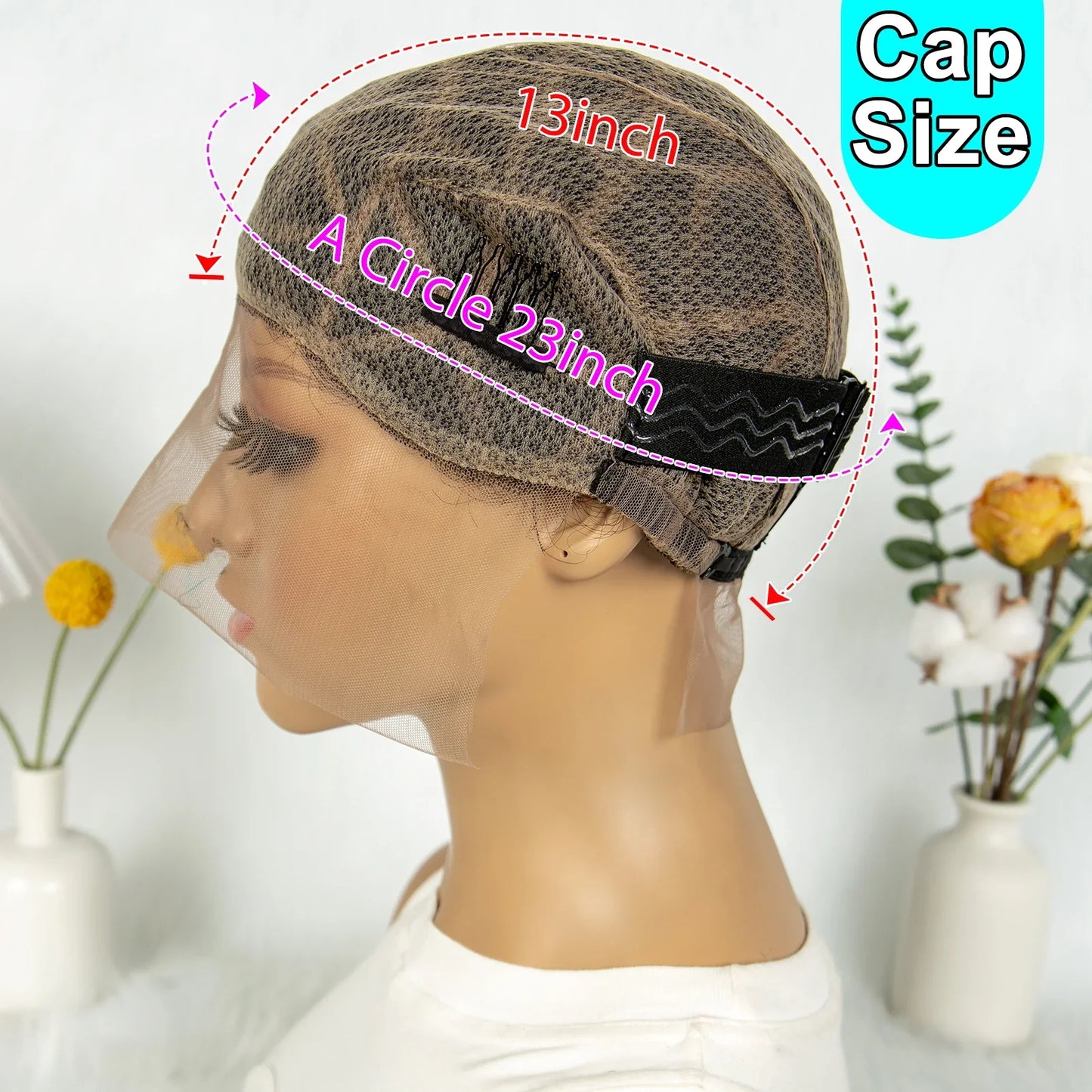 KIMA Boho Crochet Braids Wig Cap | Full Lace Pre-Parting with Baby Hair