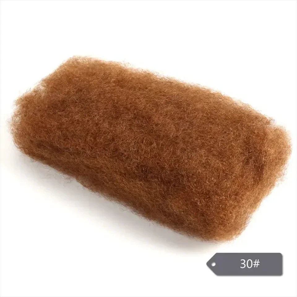 Remy Afro Kinky Bulk Human Hair for Braiding | No Attachment DIY Mini Twists & Braids (Brazilian, 1Pc)