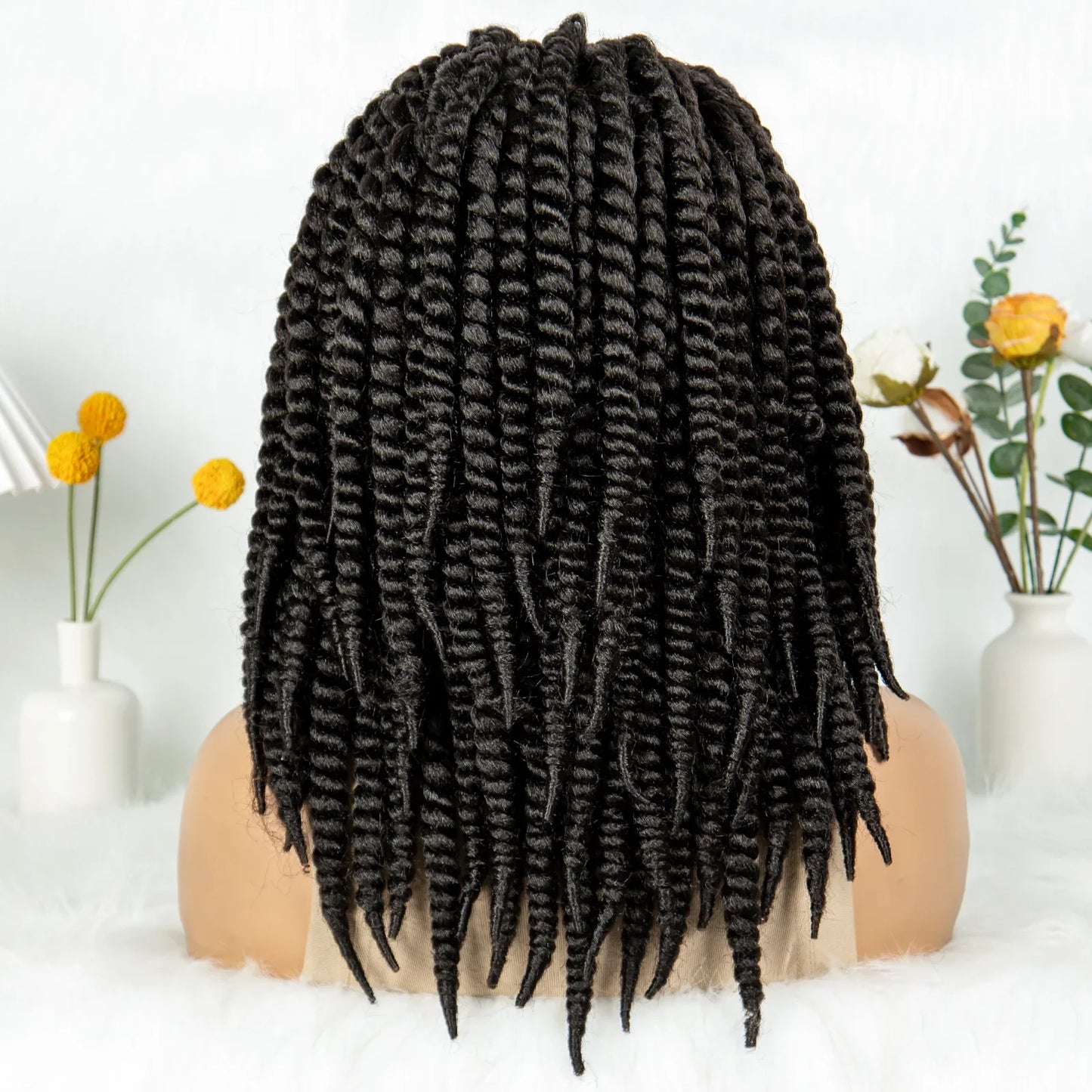 Kima Box Braids Full Lace Wig | Crochet Havana & Mambo Twists with Baby Hair