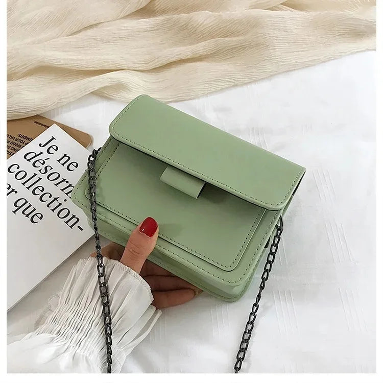 Fashion Brand Women's Small Crossbody Bag | Lightweight PU Leather Messenger Bag (Flap Handbag Purse, Summer Travel Bag for Female)