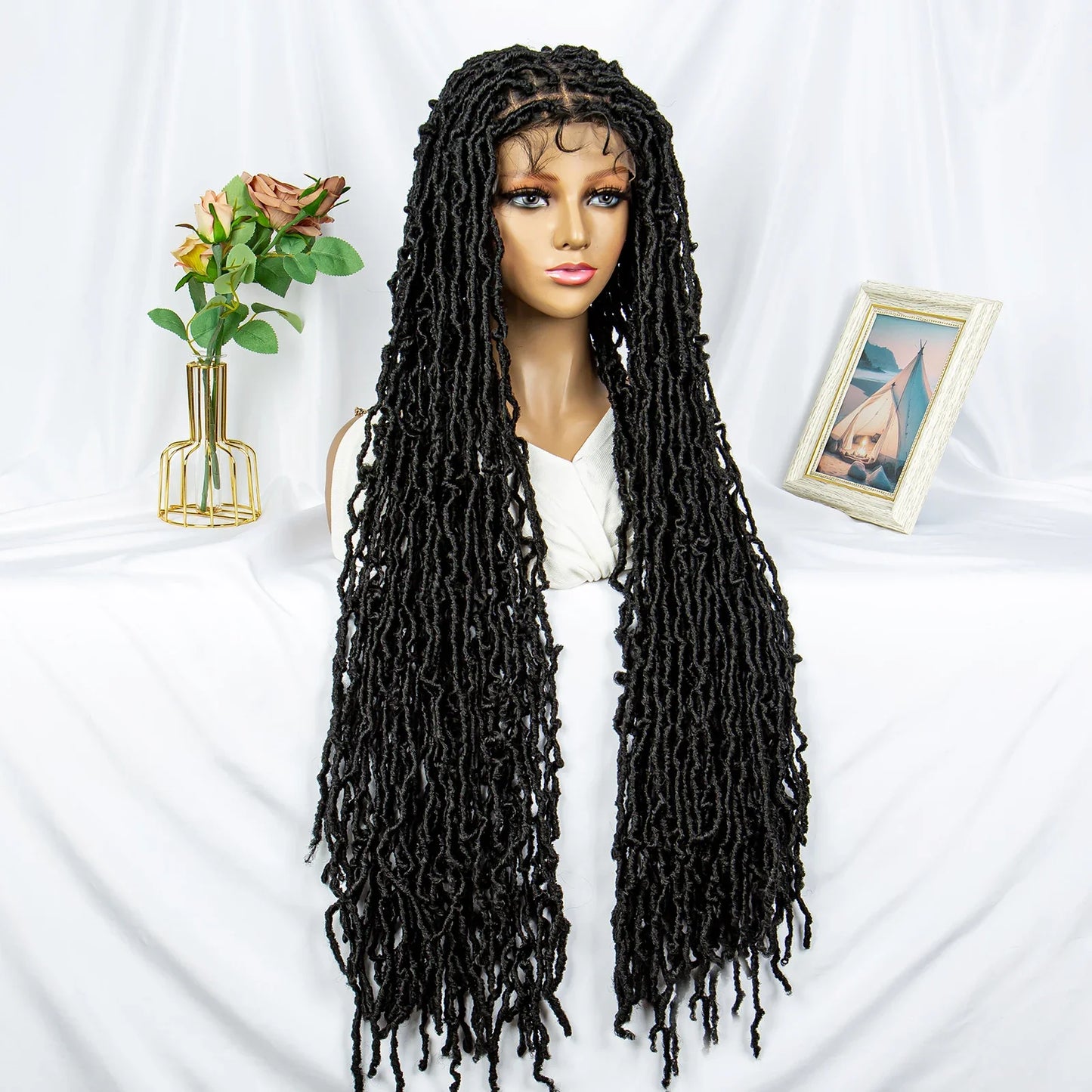 Faux Locs & Dreadlocks Braided Wig | Full Lace Front | Baby Hair | African Inspired