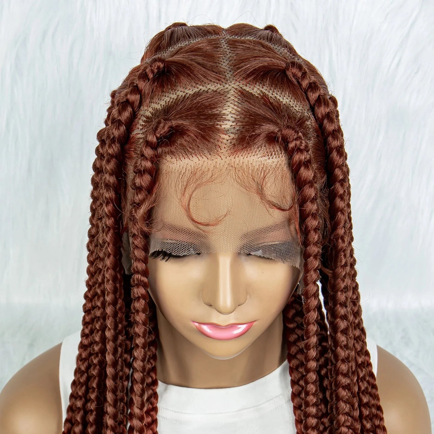 HD Lace Knotless Square Box Braids Wig | Full Lace | Baby Hair | Black Women