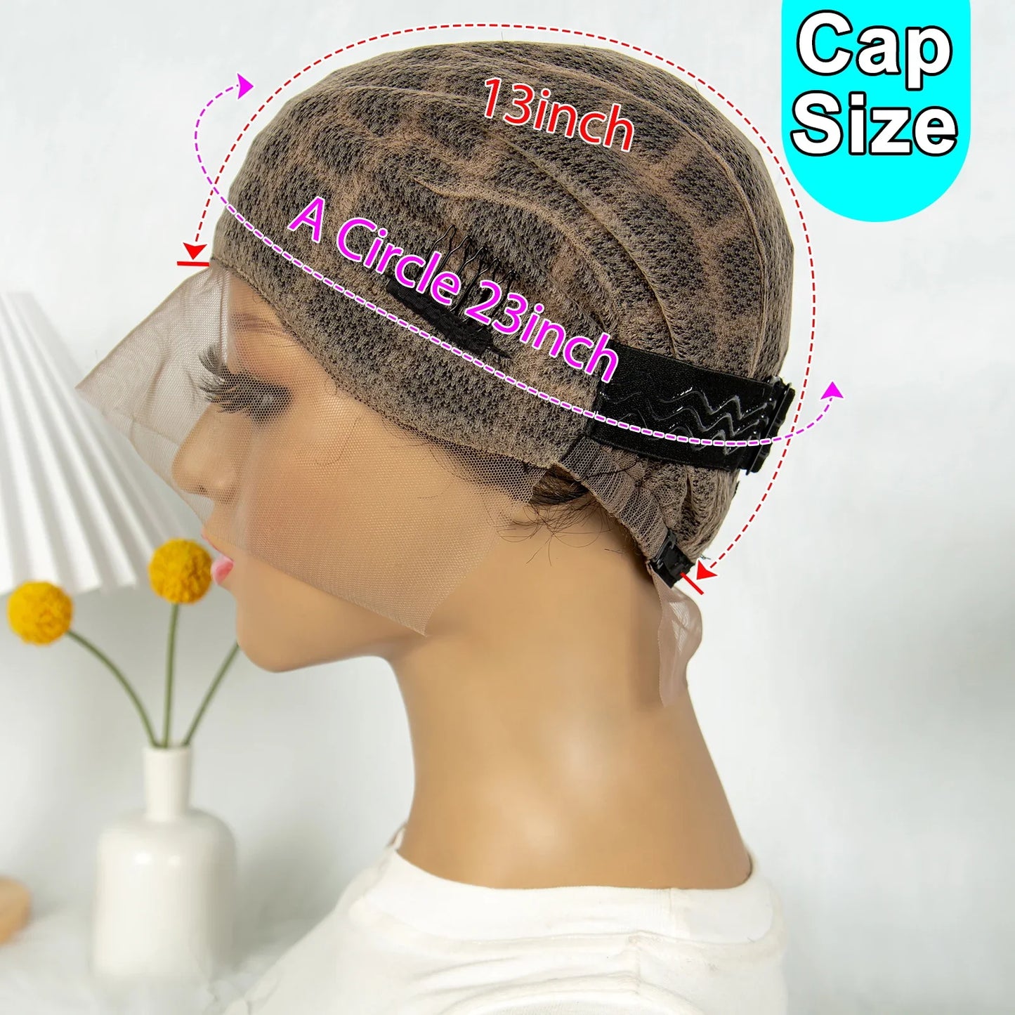 KIMA Pre-Parting Crochet Braid Mesh Cap | Boho Style | Baby Hair Feature