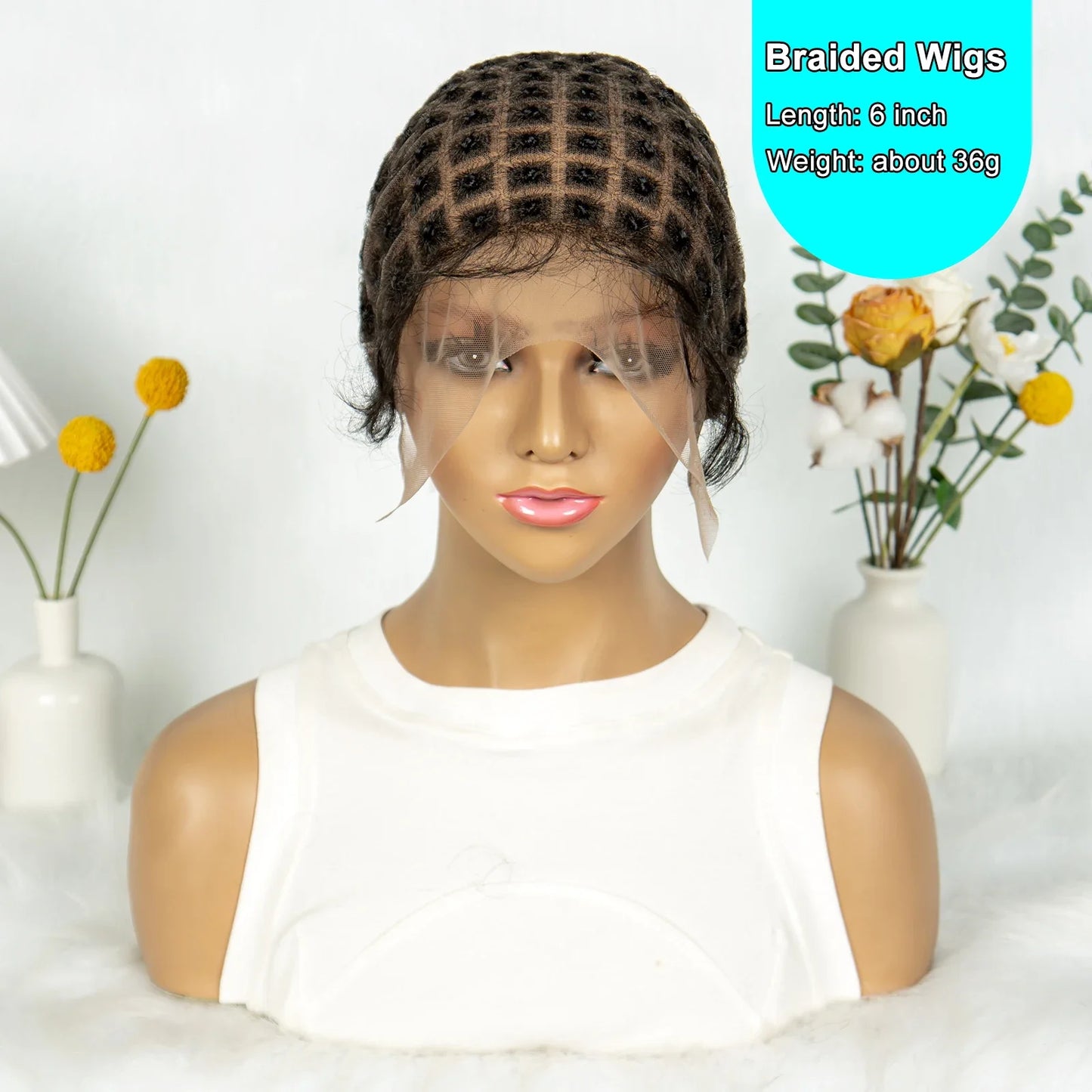 KIMA Pre-Parting Crochet Braid Mesh Cap | Boho Style | Baby Hair Feature