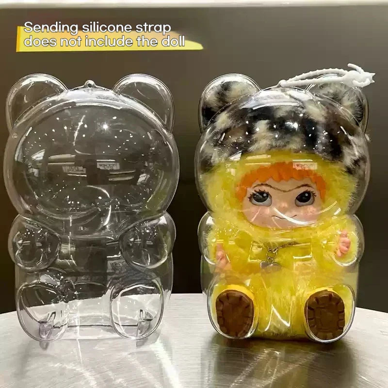 Transparent Protective Case for SkullPanda Guangweaving Garden V2 SP Doll Portable Organizer Box Storage Case