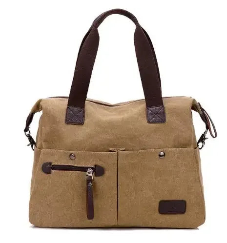 New Arrive Women's Vintage Canvas Messenger Bag | Large Casual Tote Handbag & Crossbody Shoulder Bag for Ladies (Travel Bag)
