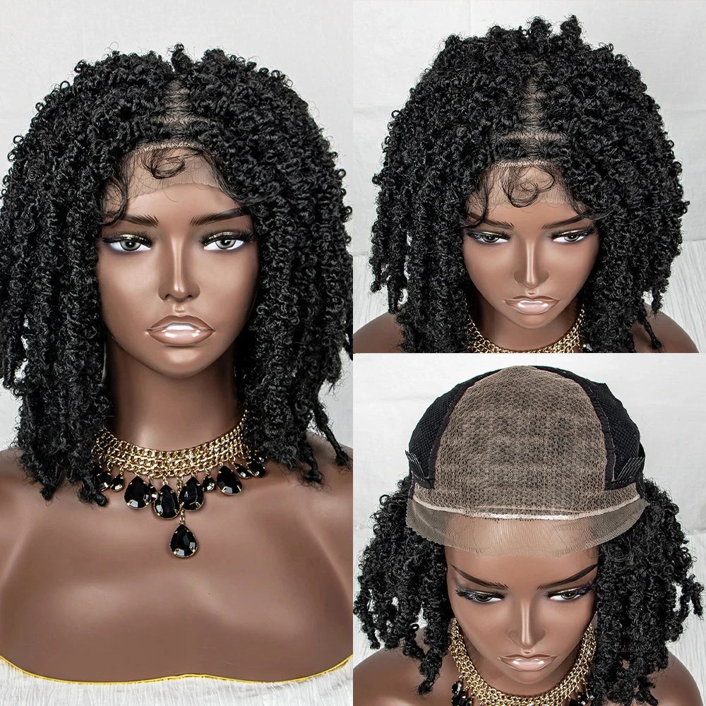Butterfly Locs Bob Wig | Crochet Braids | Lace Front | Synthetic Dreadlocks