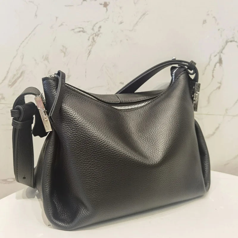 New Crossbody Bag for Women | Genuine Leather Adjustable Straps Shoulder Messenger Purse & Luxury Designer Handbag (Sac A Main)