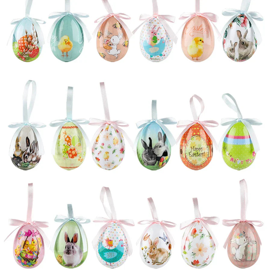 3 Pcs Easter Eggs Bunny Easter Decoration Basket 7 Cm Foam Eggs Home Decor Festoons Hen Party Room Deco Easter Decoration 2024