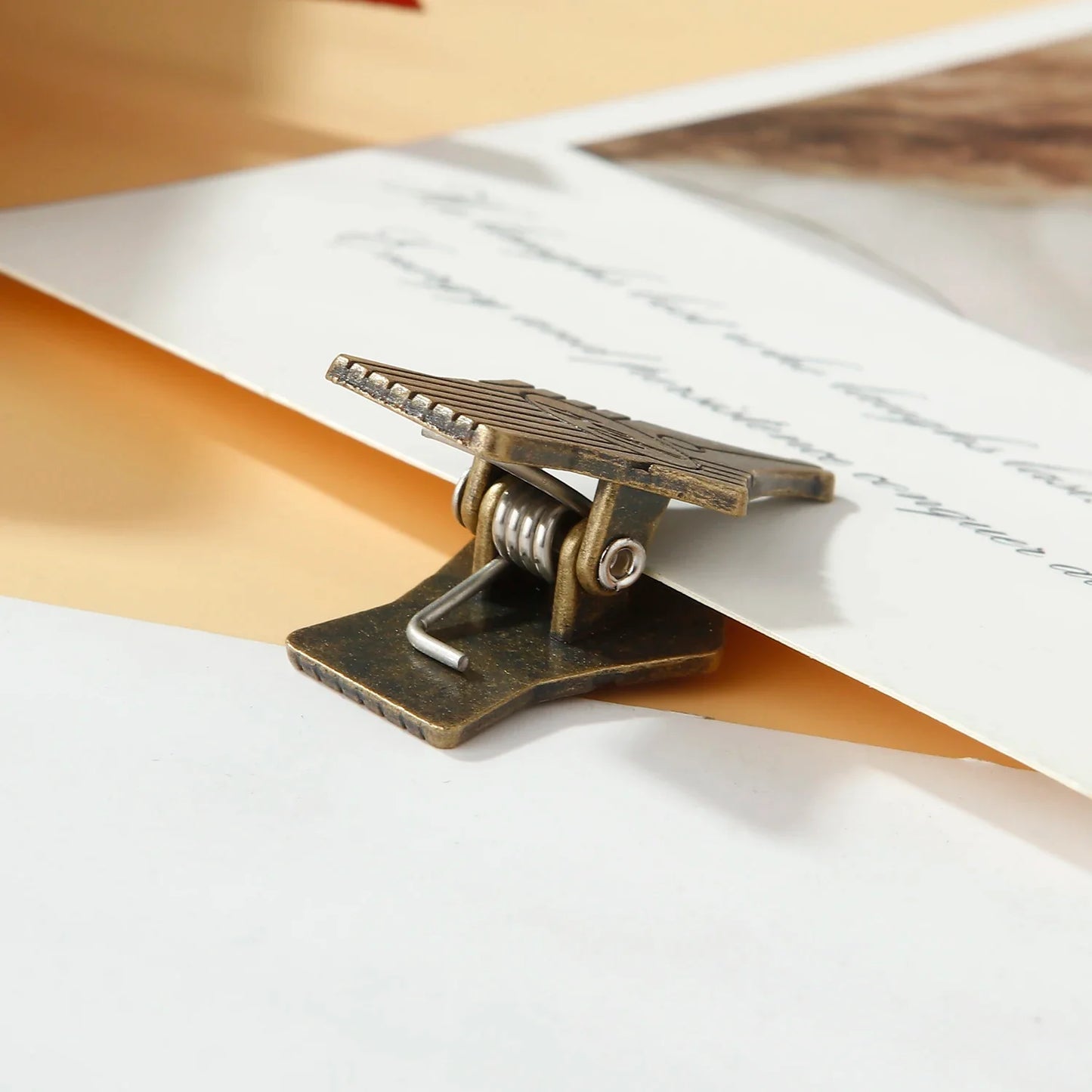 2PCS Metal Nib Binder Clips Bill Binder Clip Foldback Notes Letter File Paper Clip Binding Securing Clip Stationery
