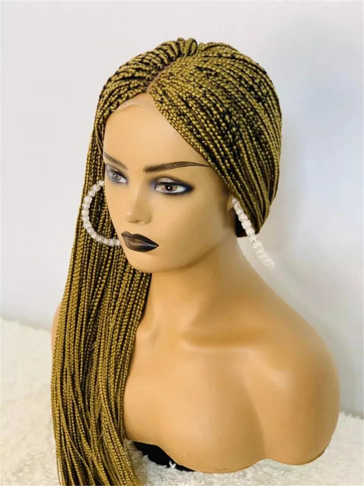 Box Braided Full Lace Wig | Braided Lace Wig for Black Women | Kanekalon Hair