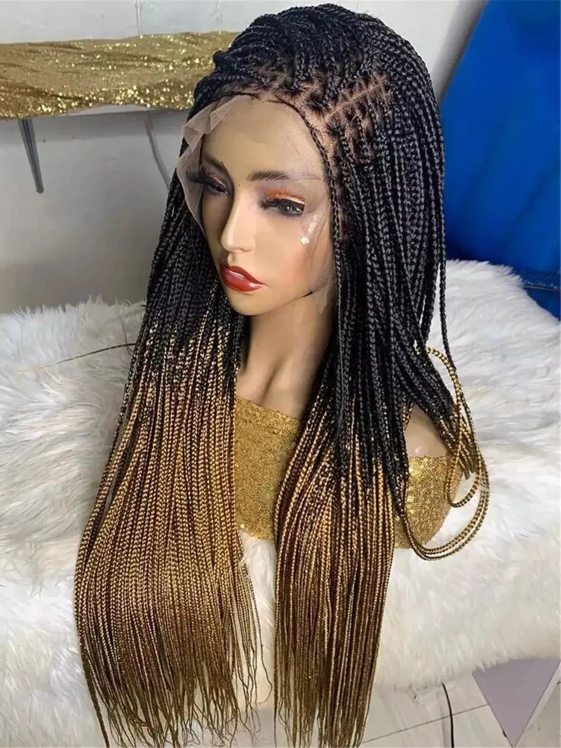 Full Lace Braided Wig | Synthetic Braids | Daily Use | Natural Look