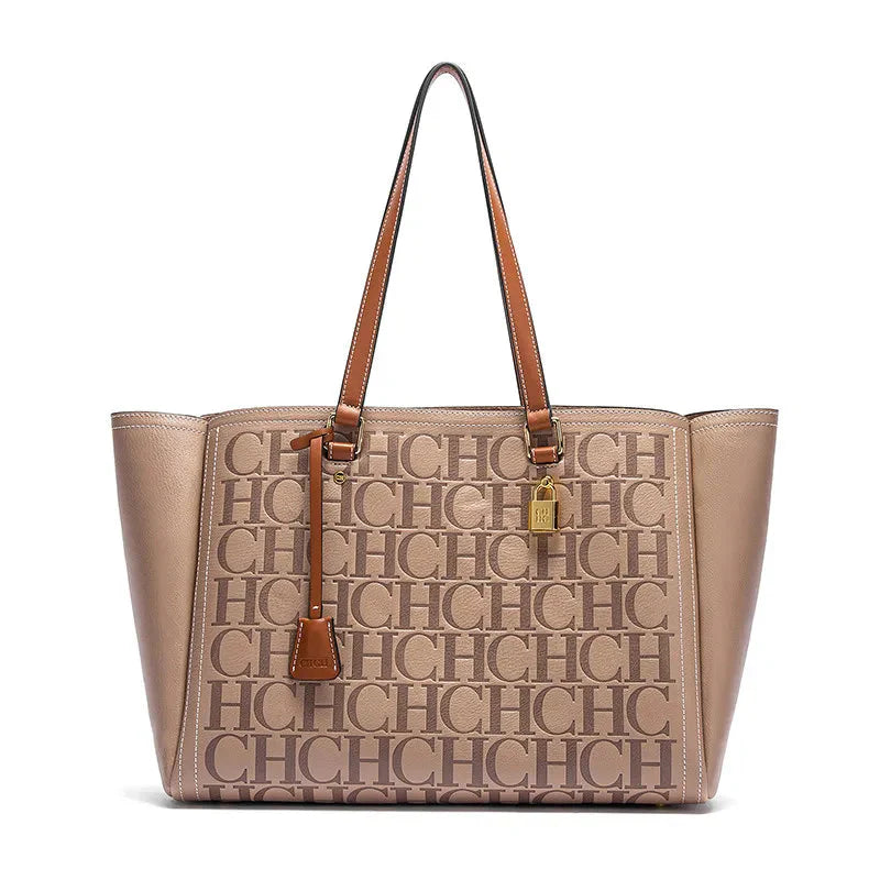 New Embossed Handbag | Large Capacity Commuter Bag for Women's Travel (Stylish & Spacious Tote)